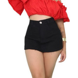 Shorts Saia Jeans Preto