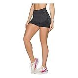 Shorts Sport Academia Selene Sem Costura Fitness Push Up Preto M