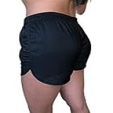 Shorts Tactel Feminino Bermudinha Praia Treino Caminhada Vinha Fashion PRETO M 40 42 