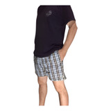 Shorts Xadrez Plus Size