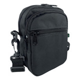 Shoulder Bag Mini Bolsa Pochete Necessaire Art Mania Preta Cor Preto Correia De Ombro Preto Desenho Do Tecido Liso