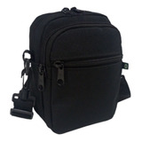 Shoulder Bag Mini Bolsa Pochete Necessaire Art Mania Preta