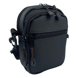 Shoulder Bag Mini Bolsa Tiracolo Pochete Sintético Preto