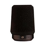 Shure Microfone Com Trava A2ws – Reduz O Hálito Indesejado E Ruído Do Vento, Preto – Compatível Com Microfones Sm57 E 545 Series (a2ws-blk)