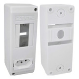 Sibratec Caixa Sobrepor P Ar Condicionado S Disjuntor Tomada 20a Cor Branco