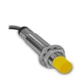 SIBRATEC Sensor Indutivo Com Cabo LM12 3004PA Não Faceado 12mm 6 36Vcc PNP NA C 3 Fios E Range 4mm