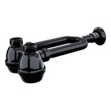 Sifão Duplo Com Copo Tubo Extensivo Universal Preto Blukit