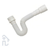 Sifão Extensível Ajustável Multiuso Universal Pia Tanque Cor Branco