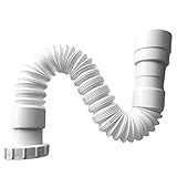 Sifão Pia Cozinha Lavabo Banheiro Universal Branco Flexível