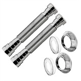 Sifao Sanfonado Flexível Cromado P Pia Universal Kit 2