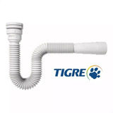 Sifão Sanfonado Tubo Flexivel Multiuso Branco Lavatório Tanque Pia 66cm Tigre