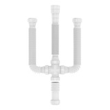 Sifão Triplo Sanfonado Universal Tubo Extensivo Blukit
