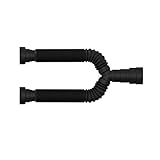 Sifão Tubo Extensivo Duplo Universal Black Com Canopla 0 7m Blukit