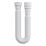 Sifão Universal Herc Longo Sanfonado 1 5m 2607 Cor Branco