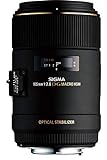 Sigma Lente Macro 105 Mm F2.8 Ex Dg Os Hsm Para Câmera Canon Slr, Preto, 258101