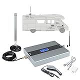 SignalPlus Drive OTR Kits De Amplificadores Impulsionadores De Telefone Celular Para Carro Boost RV  Caminhão  Serviço De Sinal Móvel De Veículo Com Antena Magnética Externa  Todas As Operadoras Dos EUA   Verizon  AT T  Sprint  T Mobile