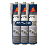 Sikaflex 291i Branco Adesivo E Selante Náutico Kit 3un