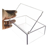 Sikin Caixa Organizadora Multiuso Acrilica Resistente 20x10x5cm Cor Trasparente Liso