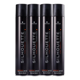 Silhouette Kit Hair Spray Super Hold - 4 Unidades