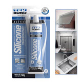 Silicone Acético Incolor Transparente Tekbond Vedação Reparos Construção Geral Banheiro Box Bisnaga 50g