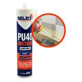 Silicone Adesivo Pu40 Fixador Selante Cores Uso Geral 400g