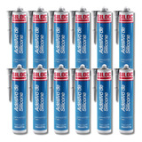 Silicone Siloc Acético Alumínio 274gr Caixa Com 12 Unidades