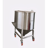 Silo De Inox Armazenamento 360l Com Rodas   Motan Group 1 Pç