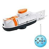 SIMBAE Barco De Controle Remoto Mini Barco RC Submarino RC Barco Com Controle Remoto Brinquedo RC à Prova D água Para Crianças