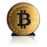 Simbolo 3d Bitcoin Letreiro
