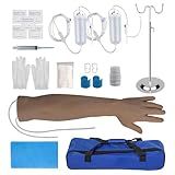 SimCoach Kit De Prática De Flebotomia Para Treinamento De Injeção Kit De Prática Intravenosa Com Braço De Flebotomia Kit De Prática De Punção Venosa E Coleta De Sangue Para Estudantes De Medicina P