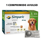 Simparic 80 Mg Antipulgas 20 A 40 Kg Com 1 Comprimido