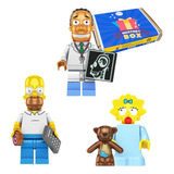 Simpsons Homer Maggie Médico Julius Kit Bonecos Bloco Montar