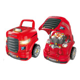 Simulador De Caminhão Infantil Desmonta Motor Truc Som E Luz