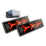 Sinaleira Lanterna Traseir Led 12v 24v Luz P Caminhao Bau Mb