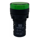 Sinaleiro Led Verde 24v Weg Cew sm2 e26 22mm Monobloco