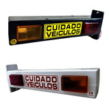 Sinalizador De Garagem Led Bivolt Abs Bip Sonoro Nova Lei Sp