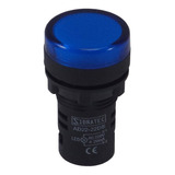 Sinalizador Led Azul Monobloco 220v 22mm