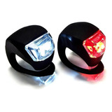 Sinalizador Led Duplo Modelo Sapinho Bike Kit 02 Unidades Cor Preto