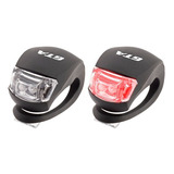 Sinalizador Led Duplo Modelo Sapinho Para Bicicleta 02 Peças