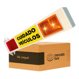 Sinalizador Portão Cuidado Veiculo Sinaleira Led Garagem Biv