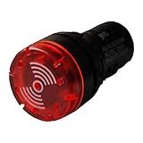 Sinalizador Sonoro E Led 12Vcc Vermelho Jng