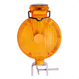 Sinalizador Viário Luz Solar Led Resistente Chuva Trânsito Cor Amarelo