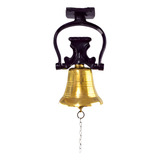 Sino De Bronze Puro Com Suporte De Parede 1 5 Kg