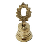 Sino De Mão Em Bronze Mesa Sineta Presente Decoração
