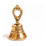 Sino De Mão Para Papai Noel Em Bronze Tamanho P pequeno 7cm De Altura Império Do Cobre