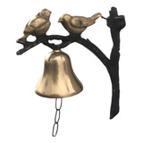 Sino De Parede Trabalhado Em Bronze Modelo Novo decoração 