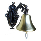 Sino Parede Bronze Aluminio Pequeno Campainha Casa Sítio