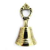 Sino Sineta De Mesa Em Bronze Colégio Chocalho Pequeno 8 5cm