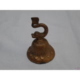 Sino Sineta De Mesa Metal Dourado C Pega De Carpa Cchic