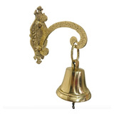 Sino Todo Em Bronze Maciço Parede Artesanal Campainha Granja